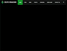 Tablet Screenshot of celticdragonsnetball.com